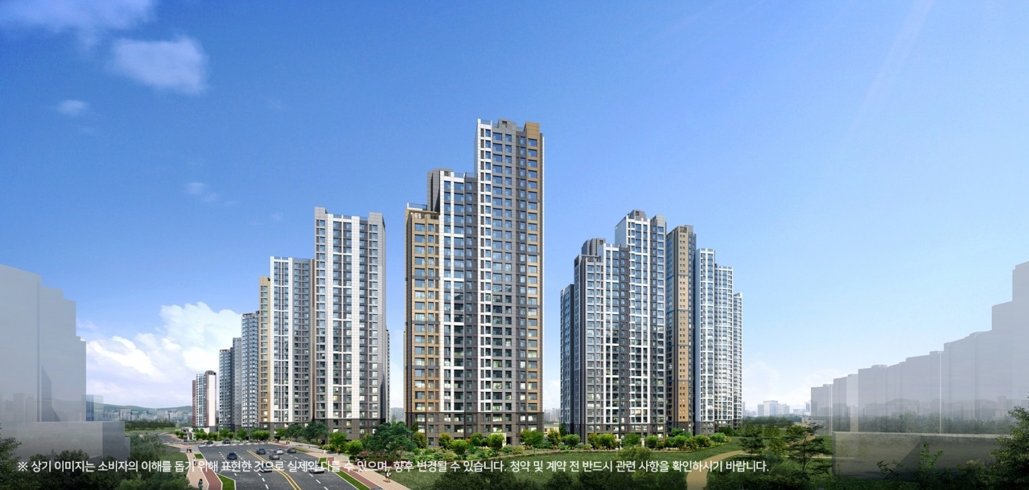 트리우스 광명 단지투시도 / 사진제공=대우건설