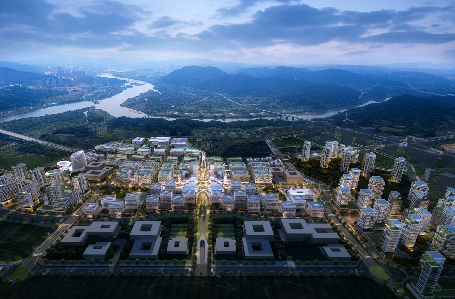 세종 5-1생활권 스마트시티 마스터플랜 조감도. /사진제공=희림종합건축사사무소