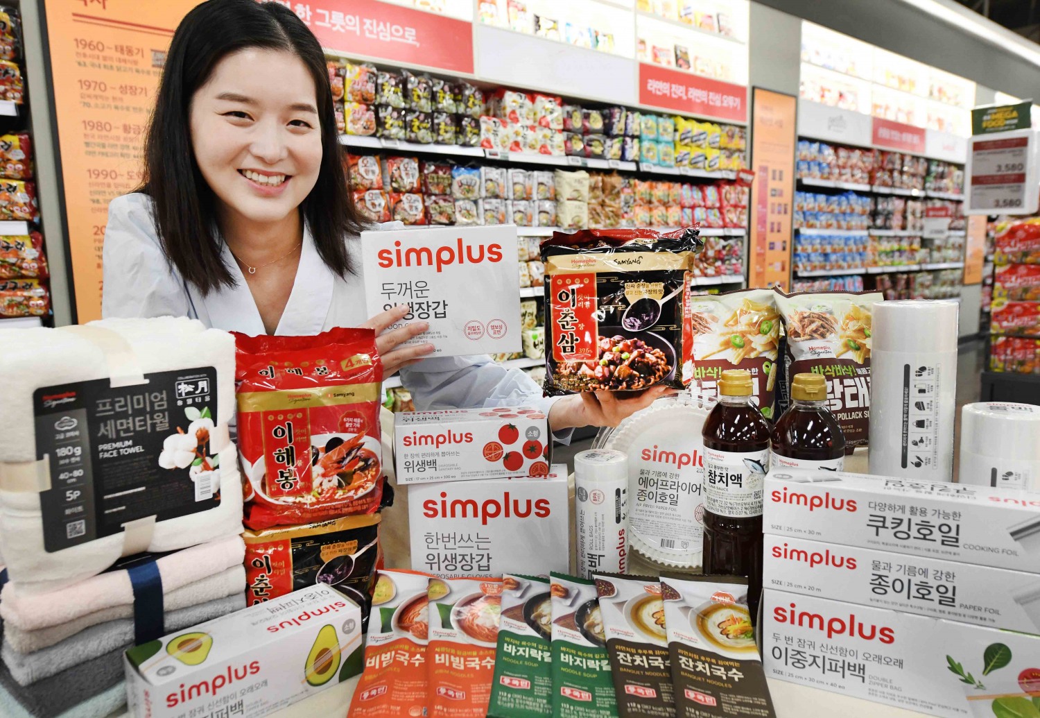 홈플러스가 판매하고 있는 PB라면이 누적 판매량 1000만개를 돌파했다. /사진제공=홈플러스