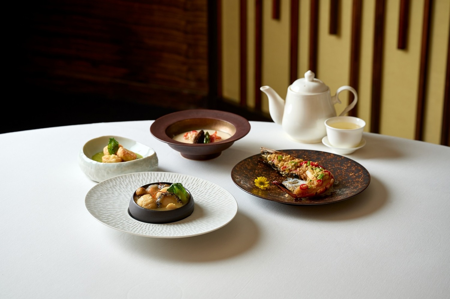 중심당 도림에서 선보이는 겨울 특선 코스요리. /사진제공=롯데호텔