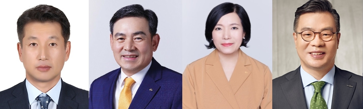 (왼쪽부터) 김상태 신한투자증권 대표, 김성현 KB증권 대표, 박정림 KB증권 대표, 정일문 한국투자증권 신임 대표./사진제공=각 사