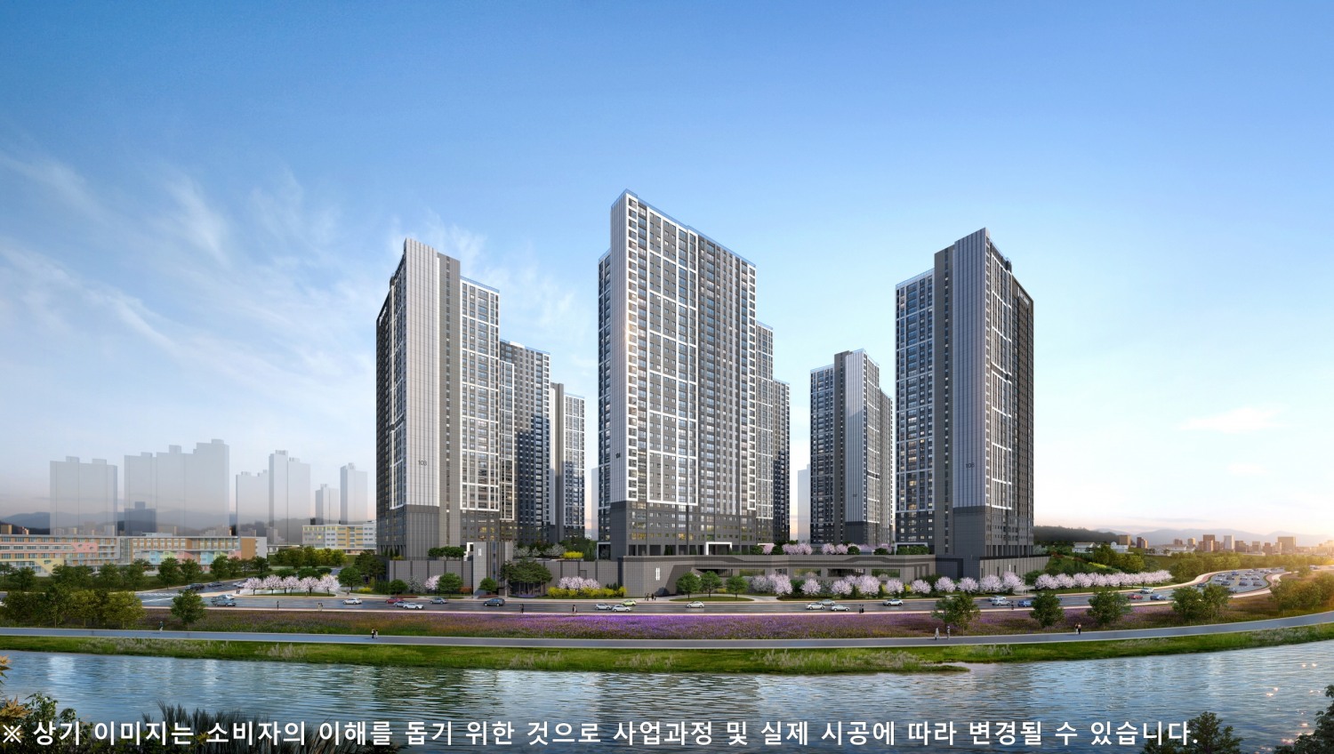 더샵 탕정인피니티시티 투시도./사진제공=포스코이앤씨