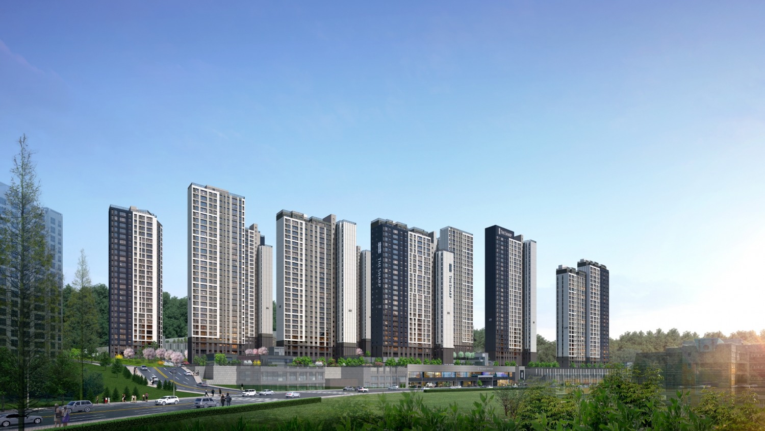 더샵 광양레이크센텀 단지투시도 / 사진제공=포스코이앤씨