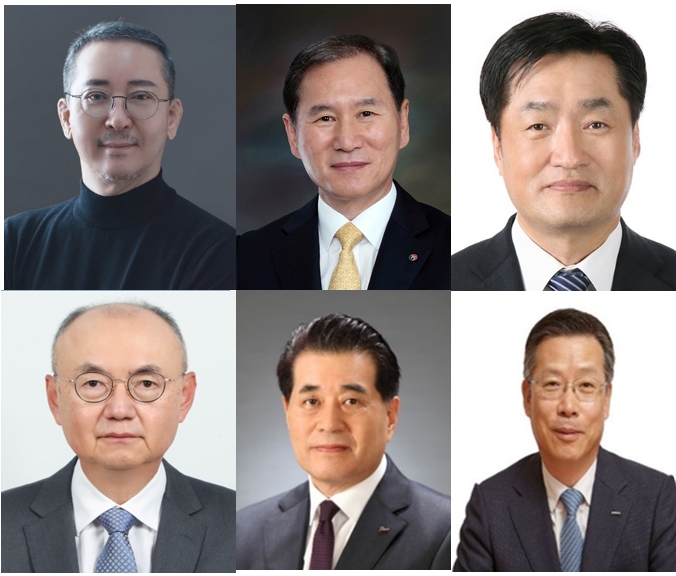 (상단 왼쪽부터) 권영수, 김동섭, 김지용 (하단)우유철, 장인화, 전중선 후보./사진 포스코홀딩스