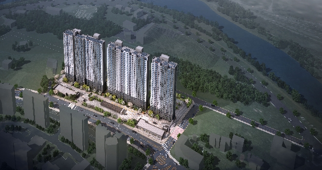 강릉 회산동 공동주택 신축공사 조감도 / 사진제공=금호건설