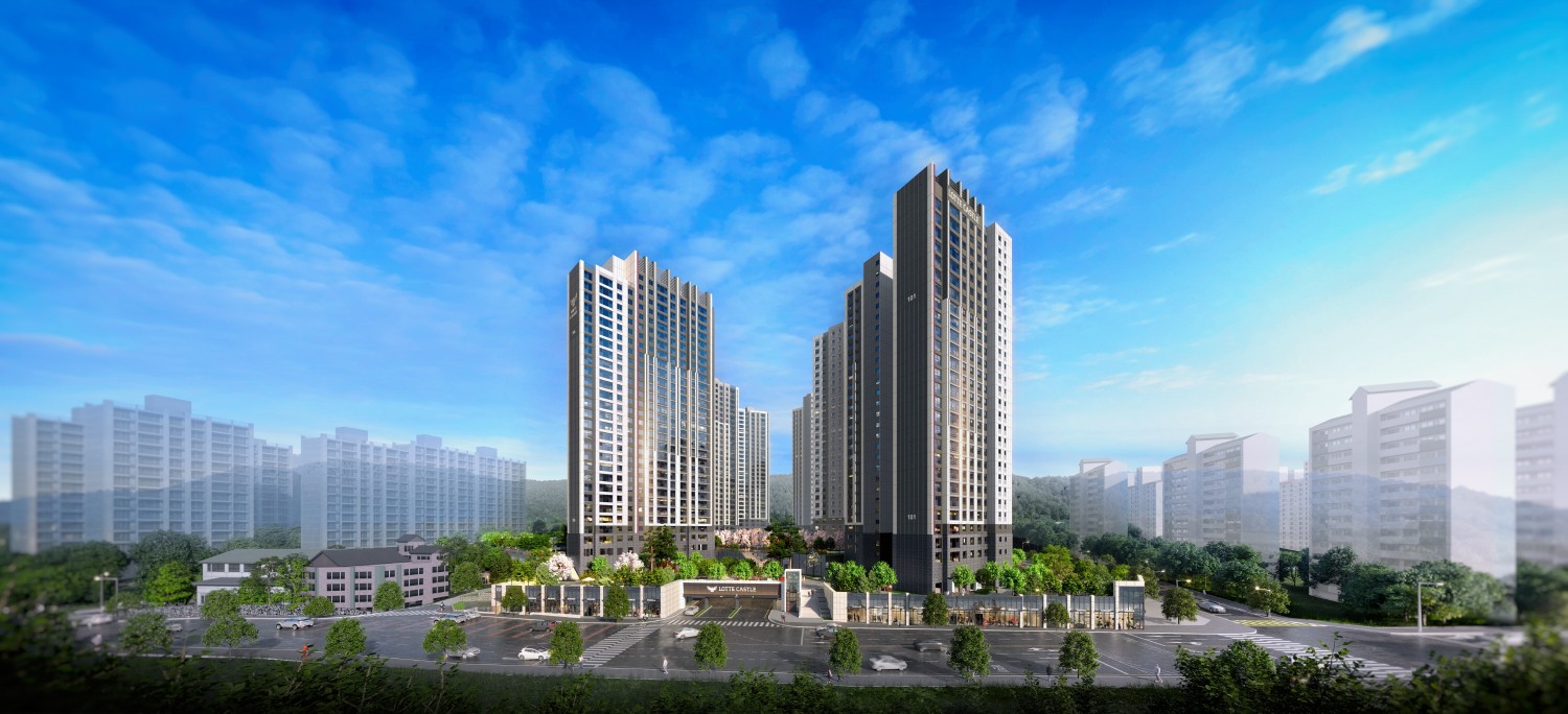 김해 구산 롯데캐슬 시그니처 단지투시도