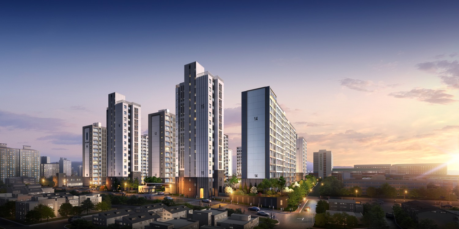 더샵 둔촌포레 단지투시도 / 사진제공=포스코이앤씨