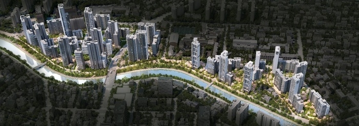 번동 모아타운 1차ㆍ2차 사업지 조감도.사진제공=코오롱글로벌