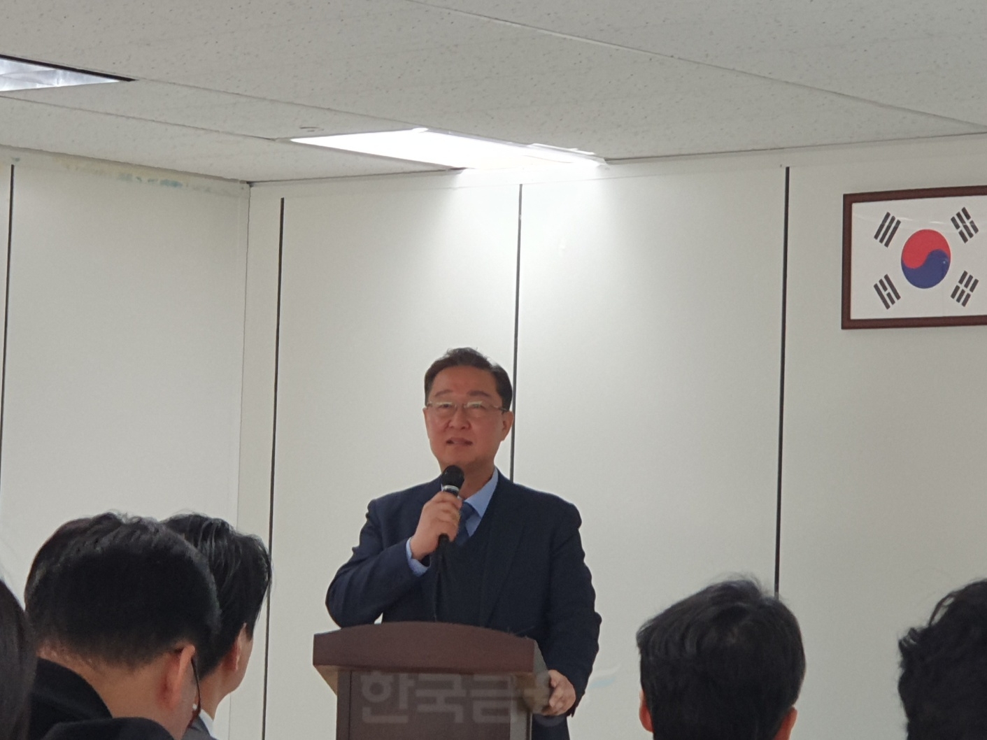 서원주 국민연금공단 CIO(기금운용본부장)가 14일 국민연금 서울북부지역본부에서 열린 기자설명회에서 발언하고 있다. / 사진= 한국금융신문(2024.03.14)