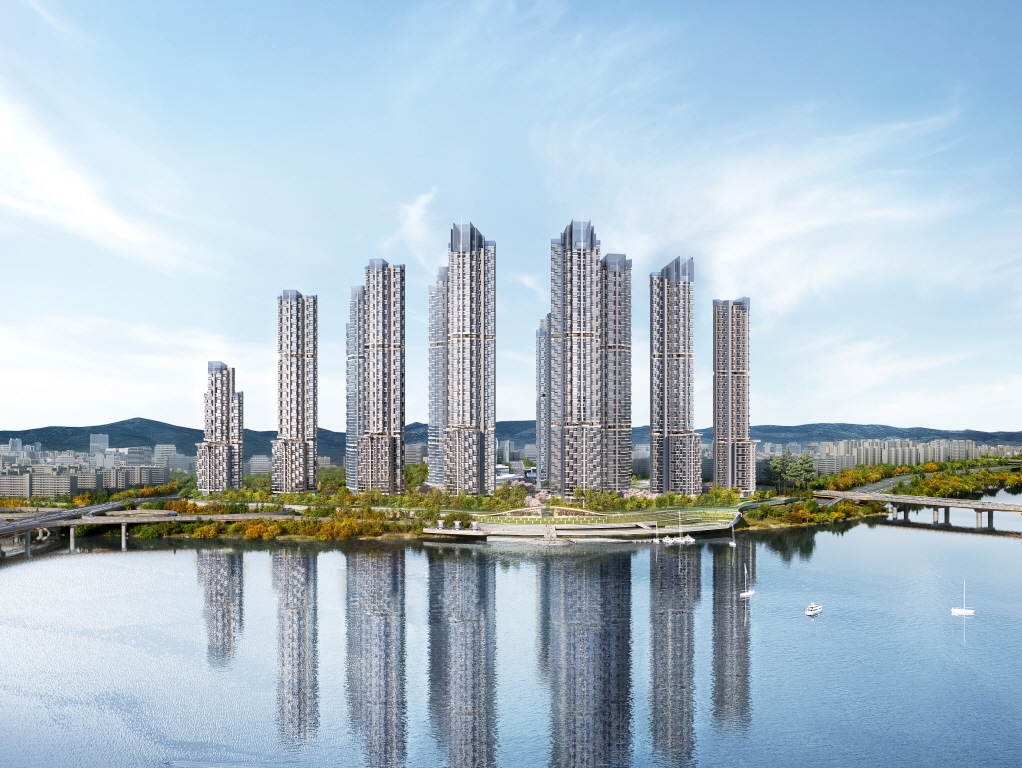 희림컨소시엄의 압구정 3구역 설계안 ‘더 압구정’ 투시도./사진제공=희림건축