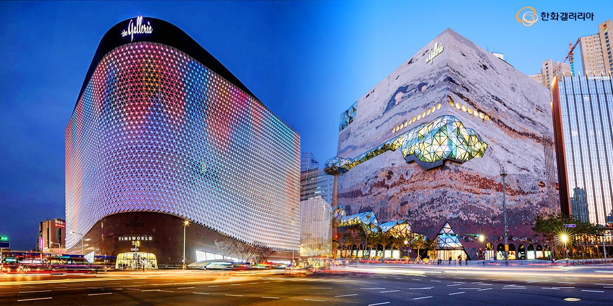 갤러리아 타임월드(왼쪽), 갤러리아 광교점. 올해 김동선 부사장이 갤러리아 지방 점포에도 힘을 준다. /사진제공=갤러리아