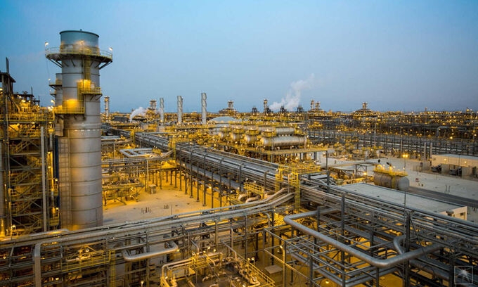 사우디아라비아 파딜리 가스플랜트 공단 전경./사진제공=GS건설