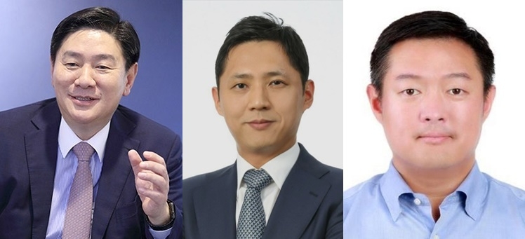 허연수 GS리테일 대표이사 부회장(왼쪽부터) 허서홍 경영전략SU(Service Unit)장 부사장, 허치홍 GS리테일 편의점사업부MD 부문장 전무. /사진제공=GS그룹