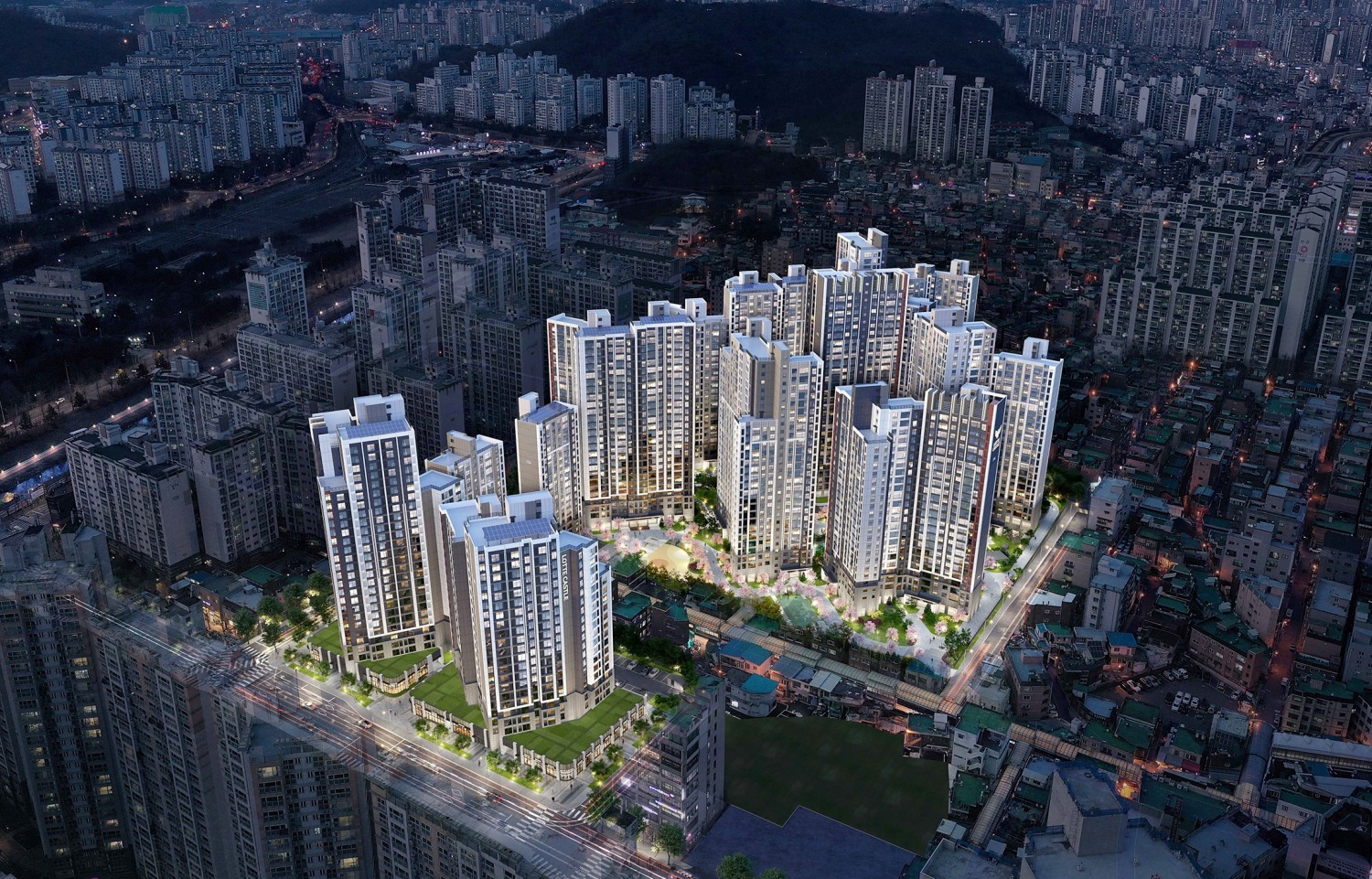 광명 롯데캐슬 시그니처 단지조감도 / 사진제공=롯데건설