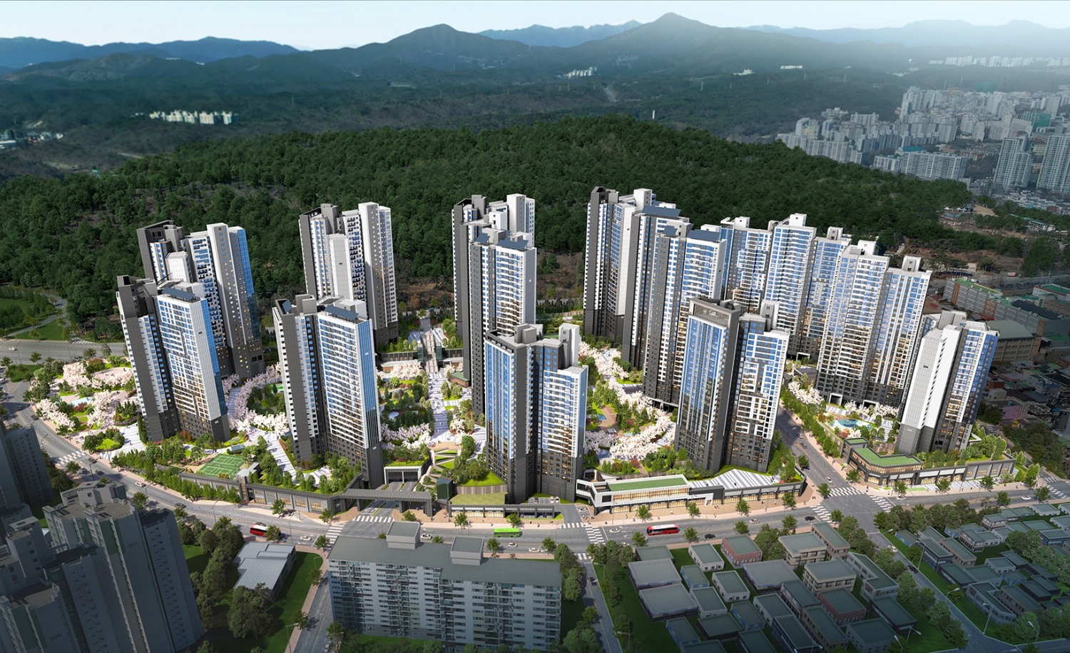 라엘에스 단지조감도 / 사진제공=롯데건설