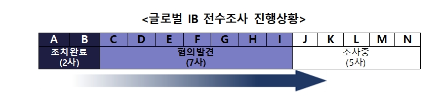 글로벌IB 불법공매도 전수조사 진행 상황 / 자료제공= 금융감독원(2024.05.06)