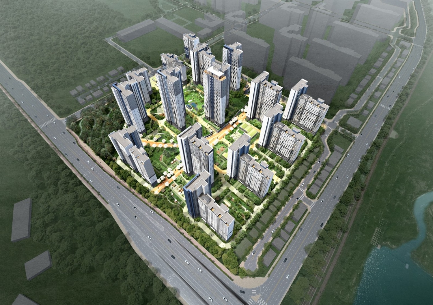 청주 테크노폴리스 A8블록 조감도 / 사진제공=금호건설