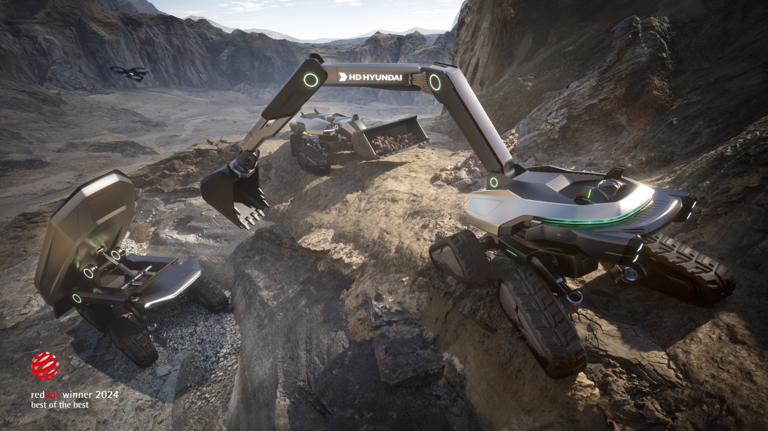 2024 레드닷 디자인 어워드에서 최우수상을 수상한 HD현대사이트솔루션의 'FUTURE-X'./ 사진 = HD현대