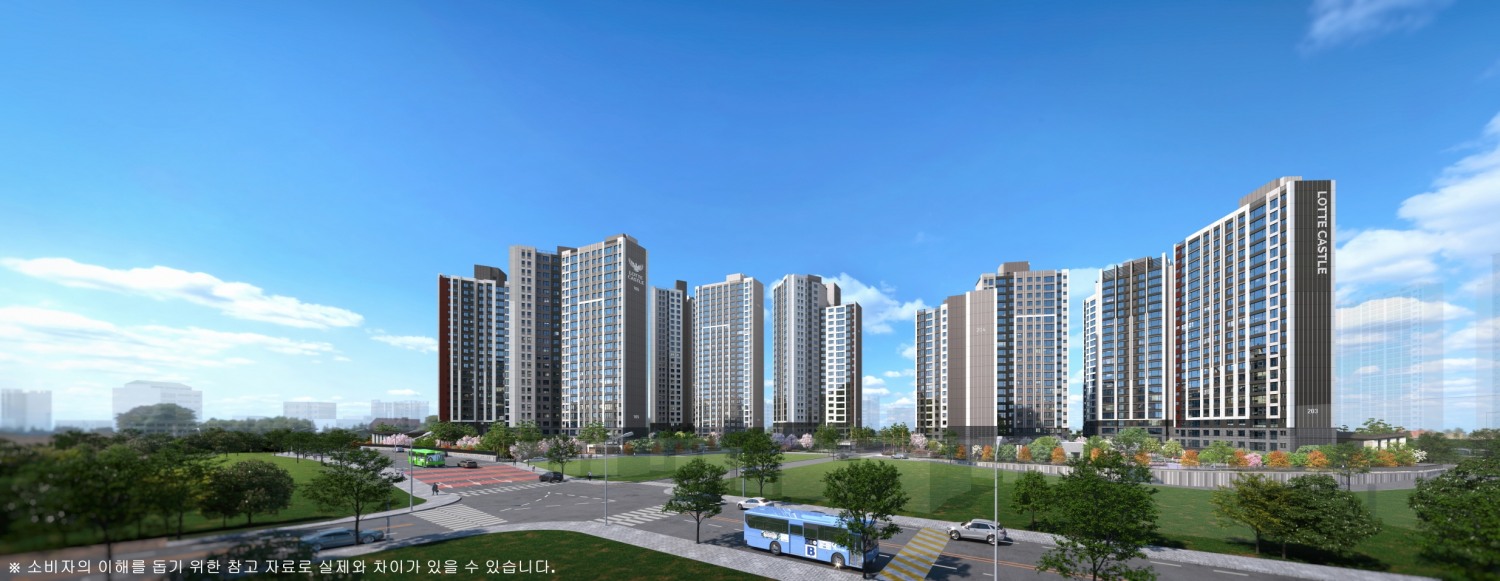 양정 롯데캐슬 프론티엘 단지투시도