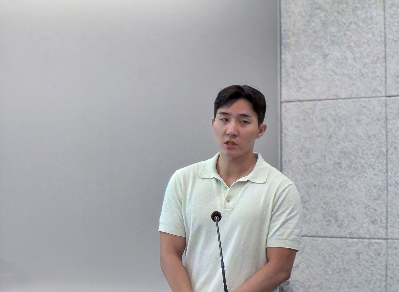 신정호 카카오벤처스 선임 심사역이 'KV 브라운백 미팅'에서 발표하고 있다.(2024.06.18.)/사진 = 김다민 기자