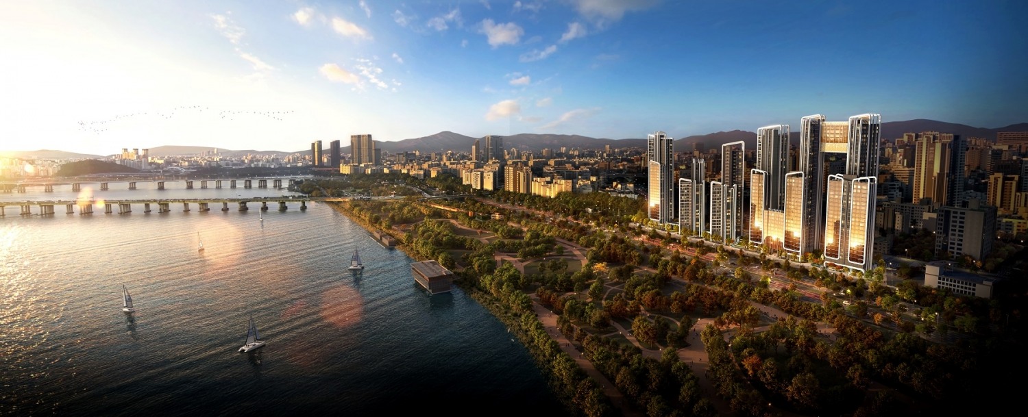 신반포 써밋 라피움 단지투시도 / 사진제공=대우건설