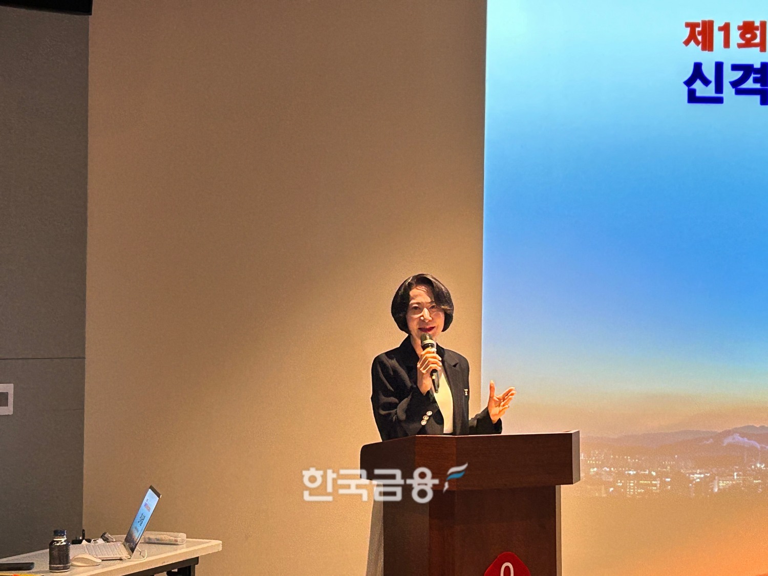 장혜선 이사장은 "유능한 사람들의 좋은 아이디어를 바탕으로 새로운 사업을 개척해 나라의 경제발전까지 이어지는 큰 계기가 되기를 바란다"고 말했다. /사진=박슬기 기자