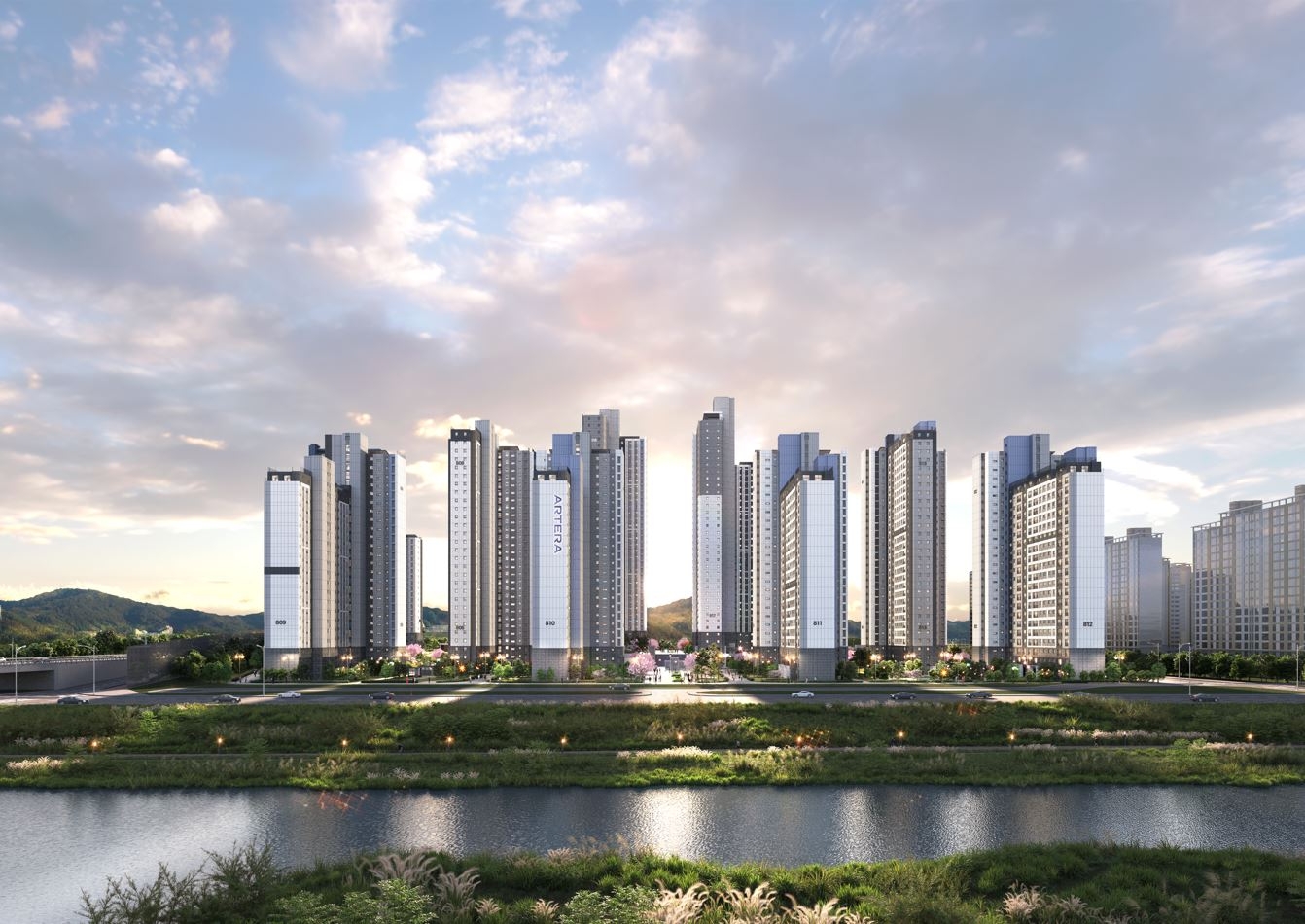 청주 테크노폴리스 아테라 단지투시도 / 사진제공=금호건설