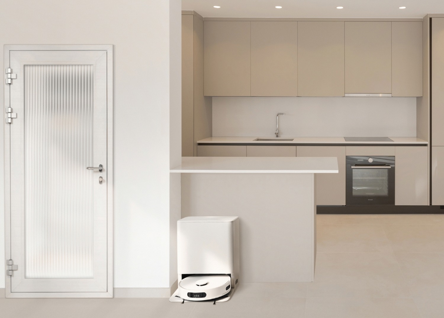 LG전자가 15일 출시하는 첫 일체형 로봇청소기 'LG 로보킹 AI 올인원'. 사진=LG전자