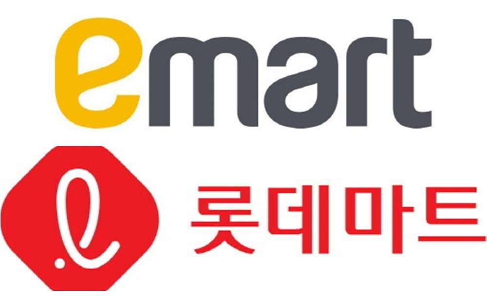 이마트와 롯데마트는 2분기 다소 아쉬운 성적표를 받아들었다. /사진=이마트, 롯데마트 CI