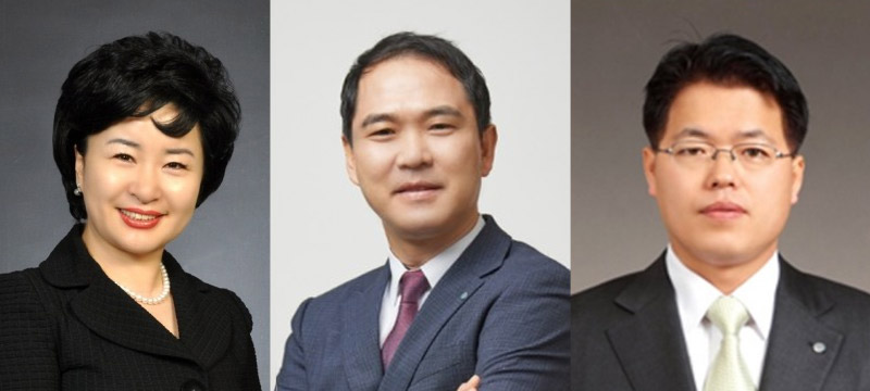 (왼쪽부터)강신숙 수협은행장, 신학기 수석부행장, 박양수 리스크관리그룹 부행장