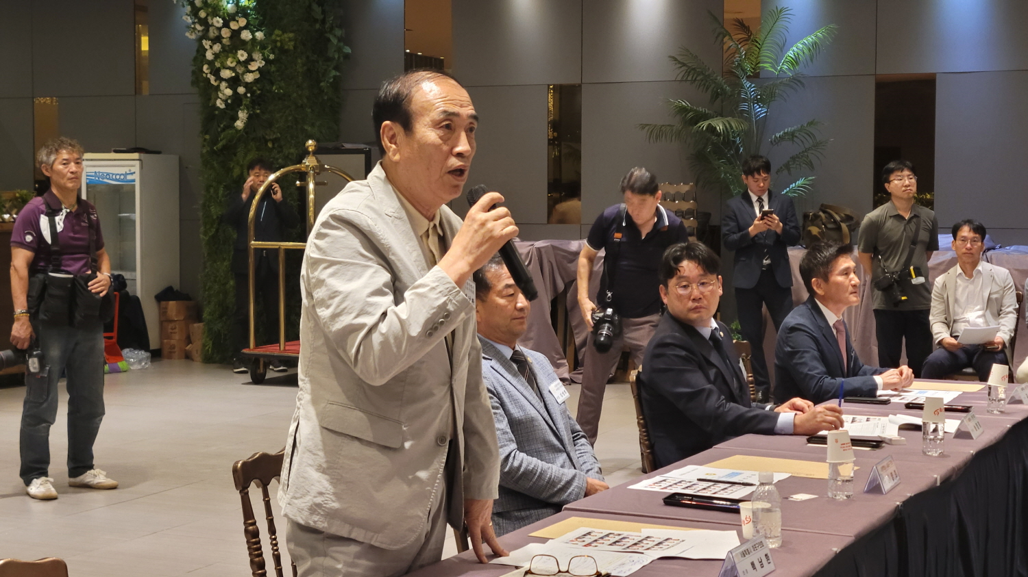 백남환 머포구의회 의장이 발언하는 모습./사진=주현태 기자