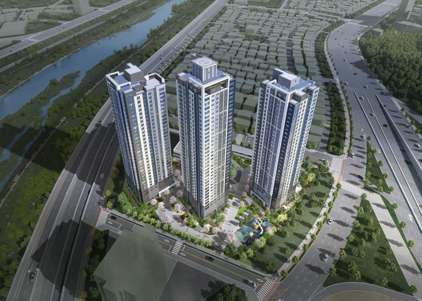 둔산 해링턴 플레이스 리버파크 단지조감도