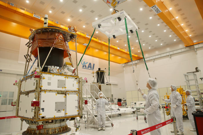 KAI에서 주관개발하는 차세대중형위성 2호. /사진제공=KAI