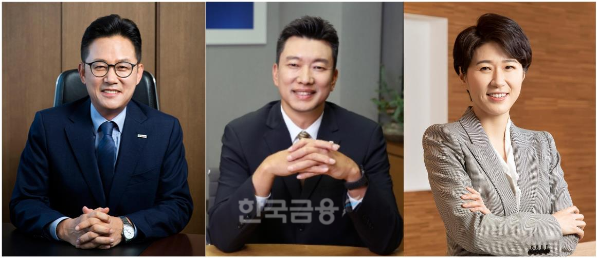 (왼쪽부터) 송영록 메트라이프생명 대표, 이재원 푸본현대생명 대표, 조지은 라이나생명 대표