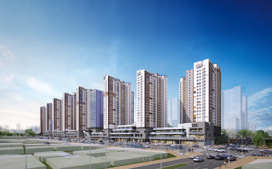 해링턴 스퀘어 신흥역 단지투시도