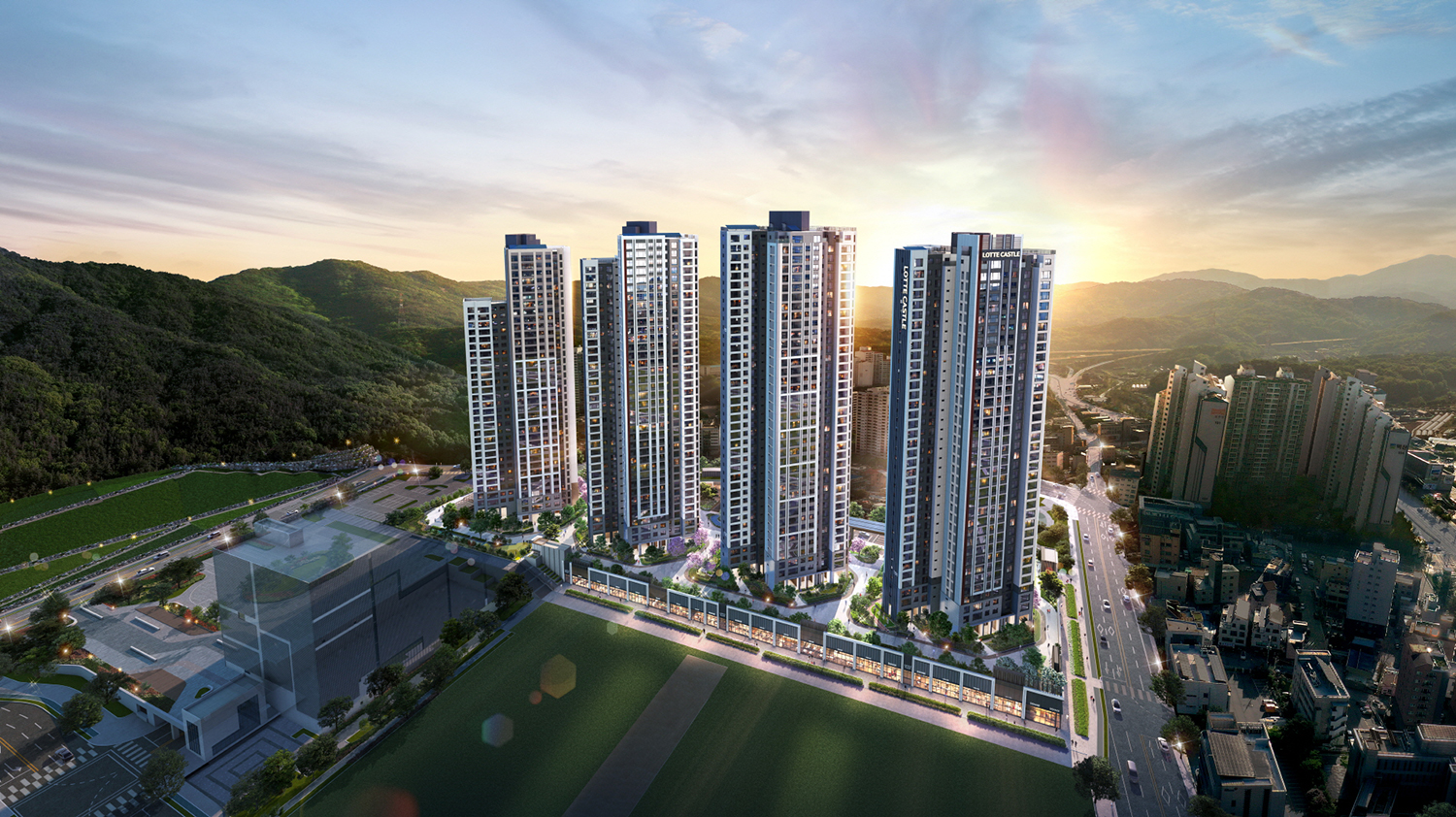 의정부 롯데캐슬 나리벡시티 단지투시도 / 사진제공=롯데건설