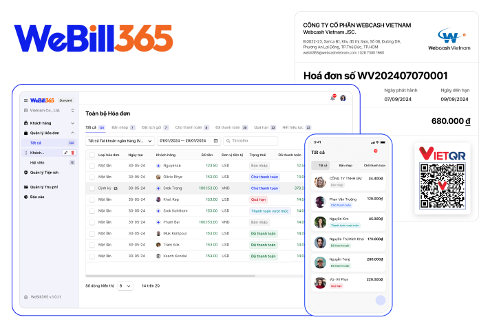 웹케시글로벌(대표 이실권)이 청구·수납 특화 빌링 솔루션 ‘WeBill365’를 베트남에 출시했다고 25일 밝혔다./사진 제공 = 웹케시