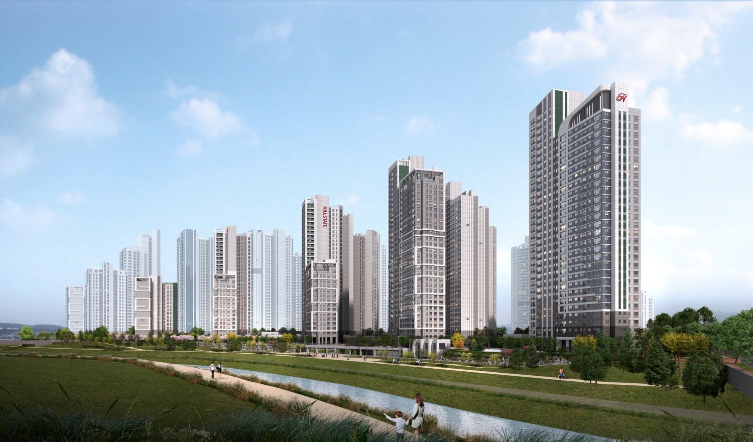 힐스테이트 도안리버파크 1단지 투시도./사진제공=현대건설