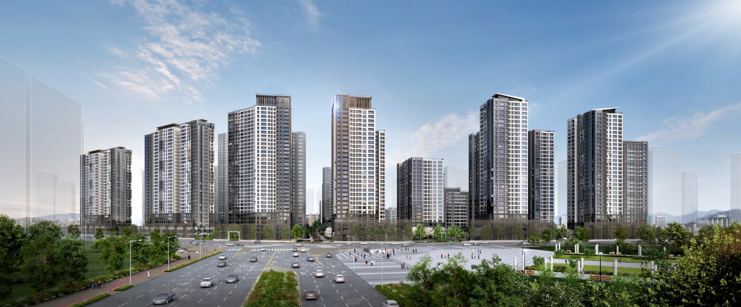 잠실 래미안 아이파크 단지투시도