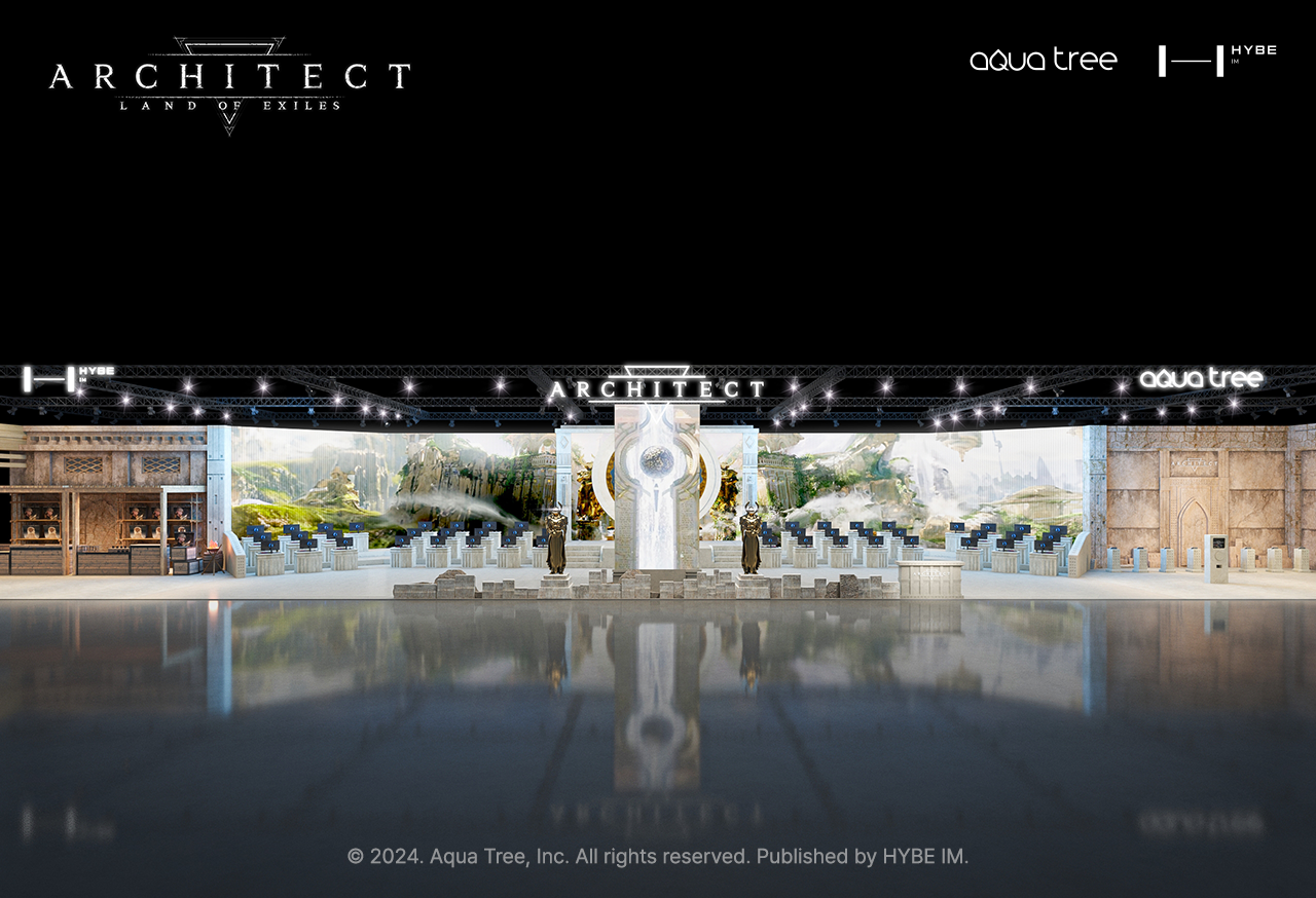 하이브IM 지스타 2024 부스 조감도. / 사진=하이브IM