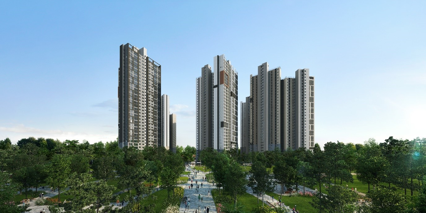 평택 브레인시티 한신더휴 단지투시도