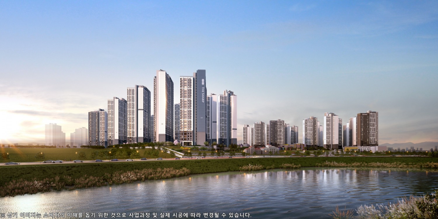 더샵 탕정 인피니티시티 3차 전체투시도