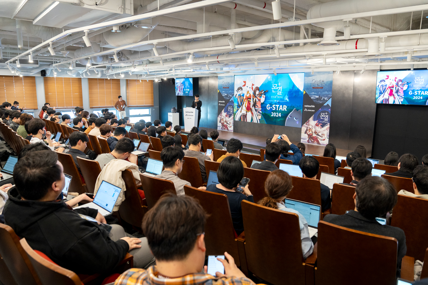 넷마블 지스타 2024 출품작 사전 시연회 현장. / 사진=넷마블