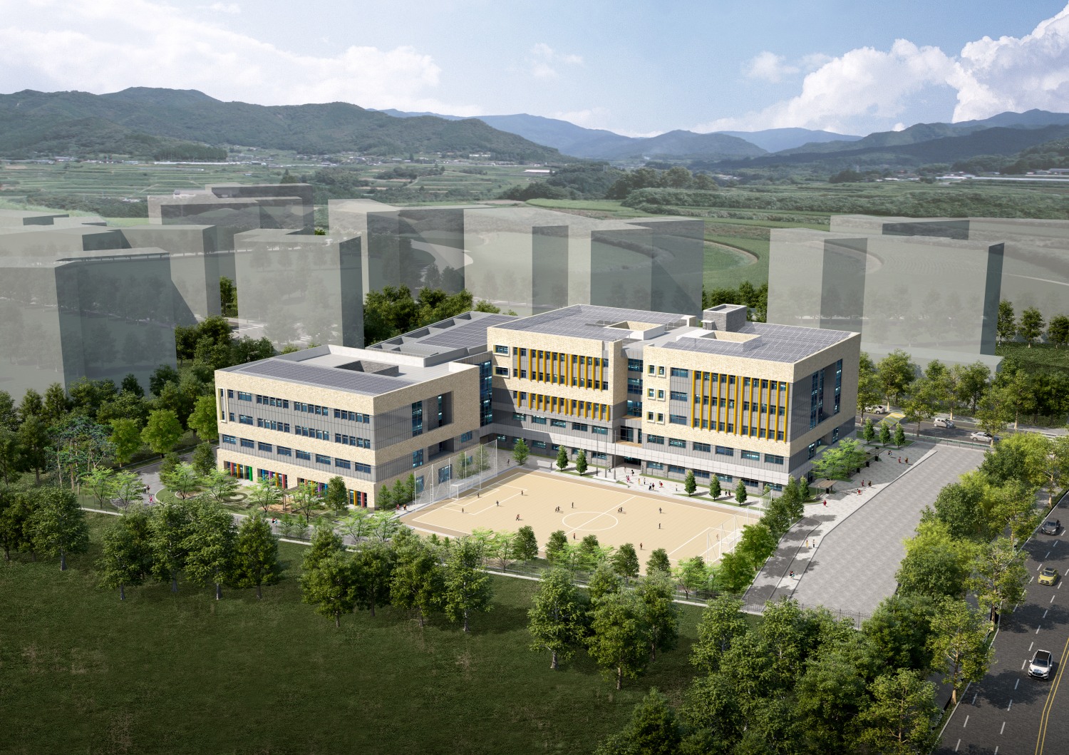 고천2초 교사 신축 조감도./사진제공=KBI건설