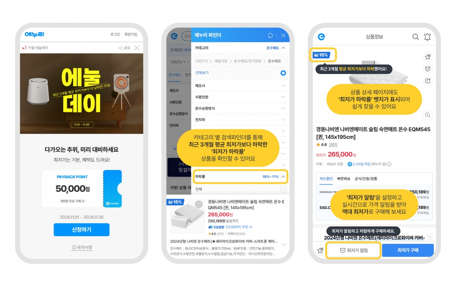 에누리닷컴에서 11월 '에눌데이' 행사를 진행한다. /사진제공=에누리닷컴