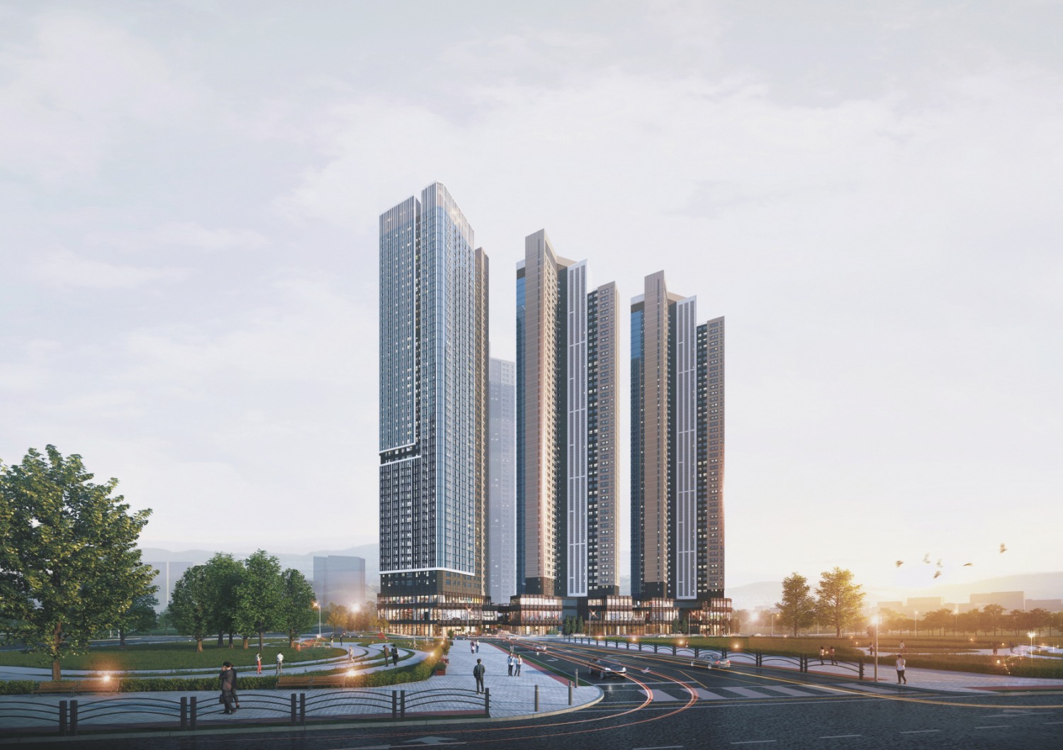 '더샵 퍼스트월드 서울' 투시도./사진제공=포스코이앤씨