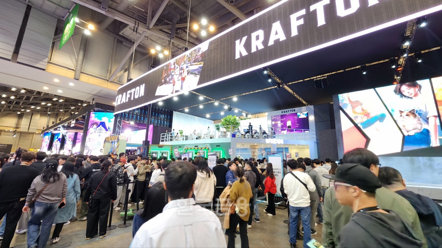 지스타 2024 크래프톤 부스 전경. / 사진=김재훈 기자
