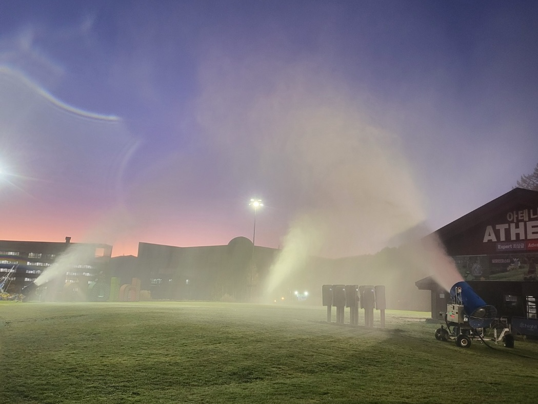 하이원리조트, 스키장 제설기 점검./사진제공=강원랜드