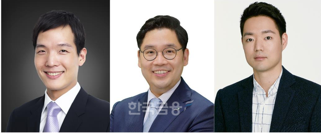 (왼쪽부터) 오너3세 김동원 한화생명 사장, 신중하 교보생명 상무, 정경선 현대해상 전무./사진제공= 각 사
