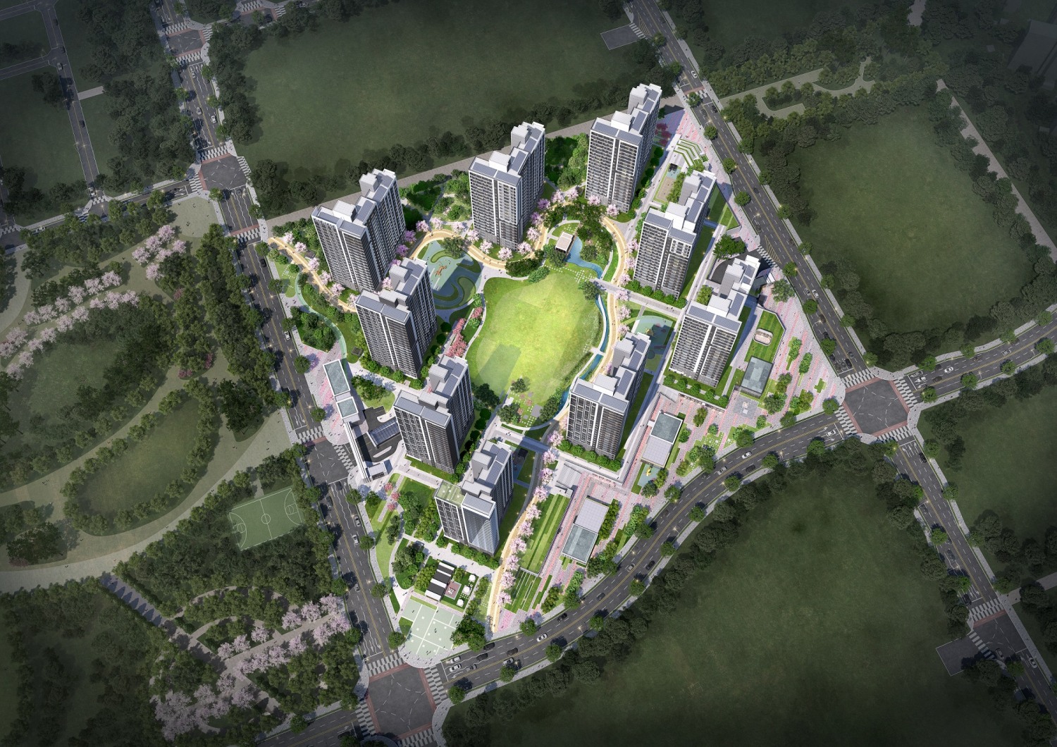 평택 고덕 패키지형 공모사업 P-2구역 조감도 / 사진제공=한양